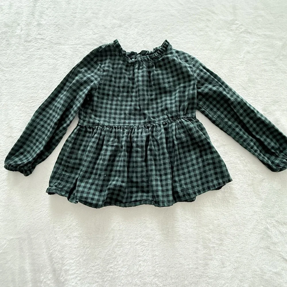 Cat & Jack green gingham